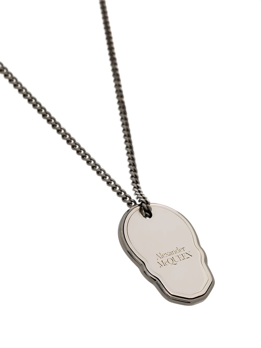 Outlet 🤩 Alexander McQueen Skull Tag curb chain necklace ⭐ 3 Alexander McQueen Skull Tag curb-chain necklace