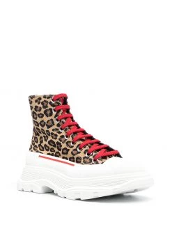 Alexander McQueen Tread Slick leopard print sneakers