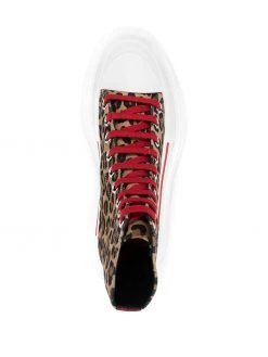 Alexander McQueen Tread Slick leopard print sneakers