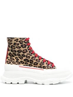 Alexander McQueen Tread Slick leopard print sneakers
