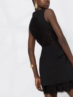 Alexander McQueen lace-panel detail sleeveless dress