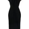 Alexander McQueen twist-detail midi dress