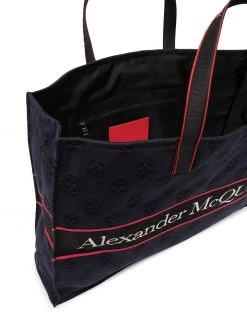 Alexander McQueen East West Selvedge logo tote bag