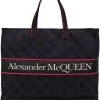 Alexander McQueen East West Selvedge logo tote bag