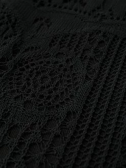 Alexander McQueen crochet knit flared evening dress