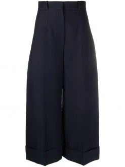 Alexander McQueen wide-leg cropped trousers