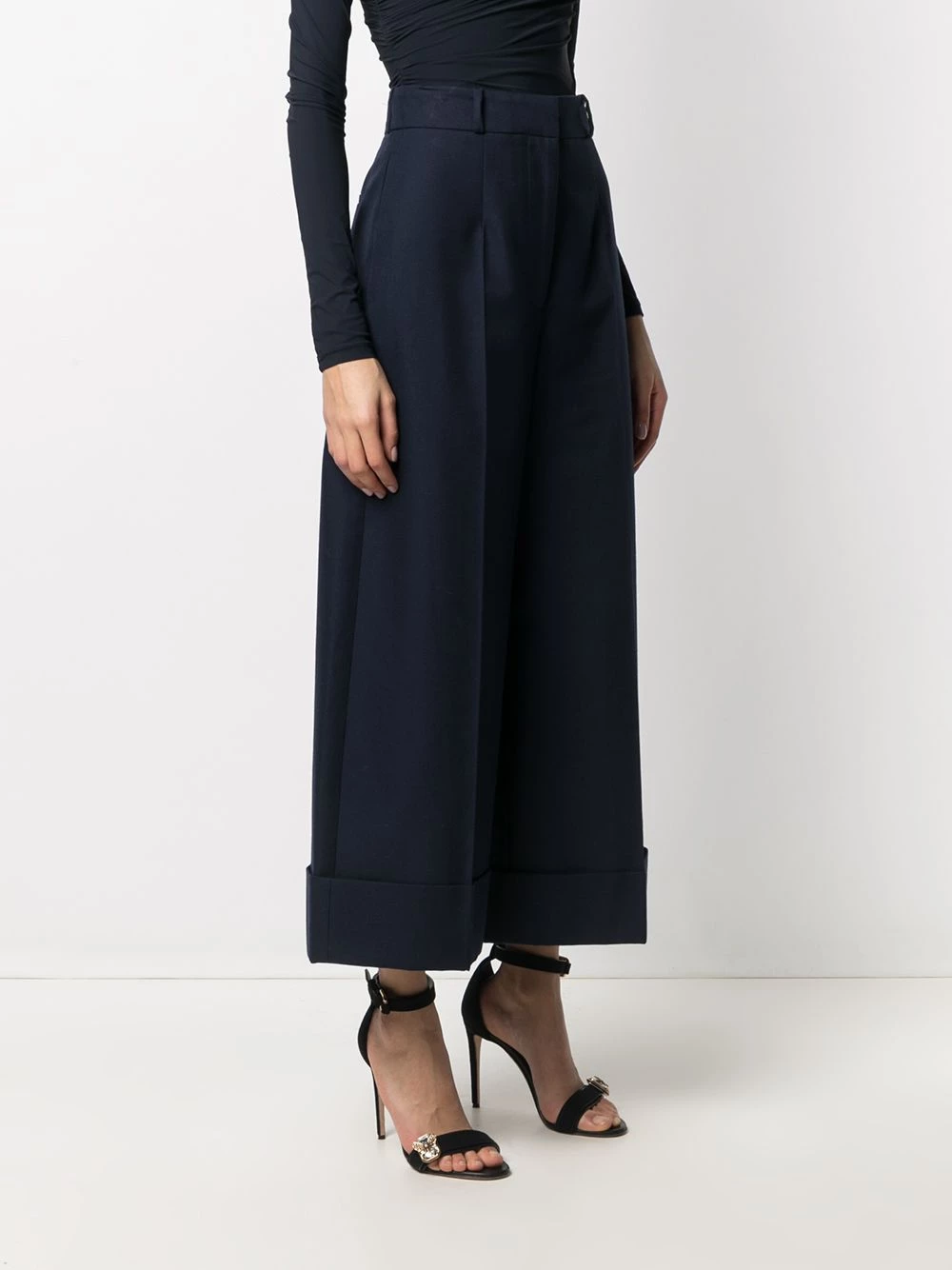 Promo ๐ Alexander McQueen Wide leg cropped trousers ๐ 3 Alexander McQueen wide-leg cropped trousers