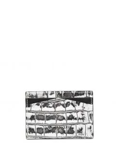 Alexander McQueen crocodile-effect cardholder