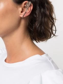 Alexander McQueen crystal-embellished single ear cuff