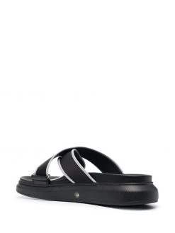 Alexander McQueen logo slip-on sandals