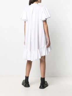 Alexander McQueen short-sleeve asymmetric shirtdress