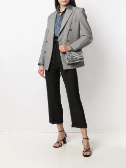 Alexander McQueen Skull distressed-effect crossbody bag