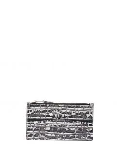 Alexander McQueen textured zip-top cardholder