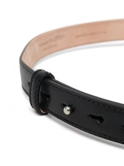 Alexander McQueen Sculptural-link leather belt