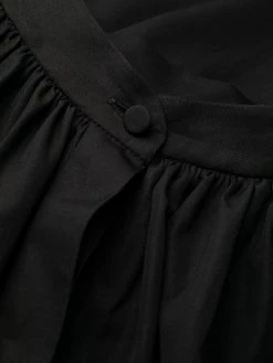 Alexander McQueen ruffle-trim cotton-poplin shirtdress