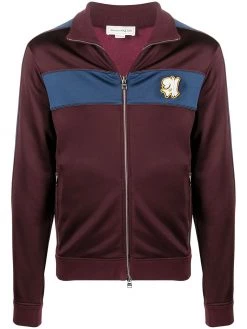 Alexander McQueen logo patch track jacket
