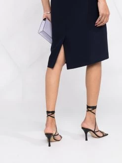 Alexander McQueen twist-front dress