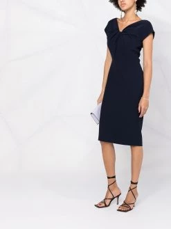 Alexander McQueen twist-front dress