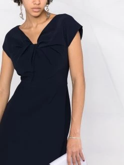 Alexander McQueen twist-front dress