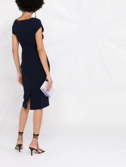 Alexander McQueen twist-front dress