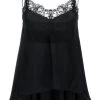 Alexander McQueen lace-embellished draped top
