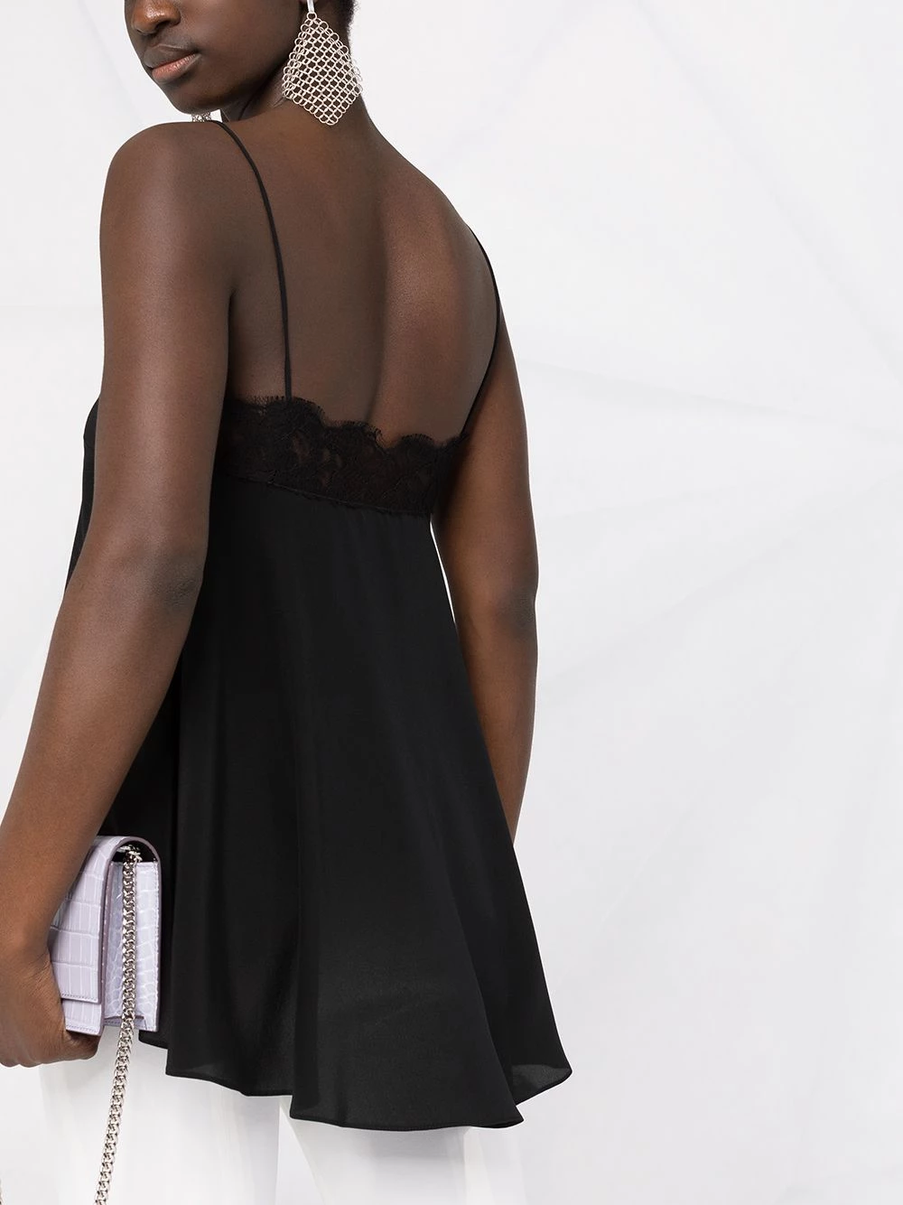 Coupon ๐ฏ Alexander McQueen Lace embellished draped top โ 3 Alexander McQueen lace-embellished draped top