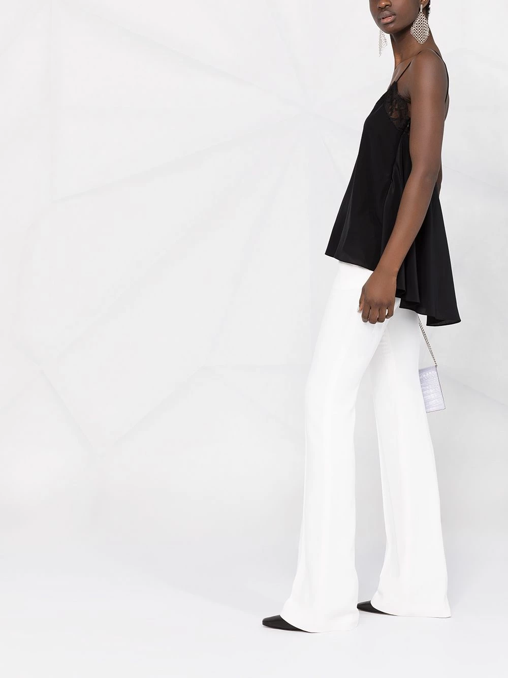 Coupon ๐ฏ Alexander McQueen Lace embellished draped top โ 6 Alexander McQueen lace-embellished draped top