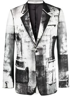 Alexander McQueen Trompe-l'oeil single-breasted blazer