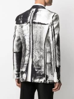 Alexander McQueen Trompe-l'oeil single-breasted blazer