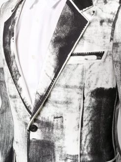 Alexander McQueen Trompe-l'oeil single-breasted blazer