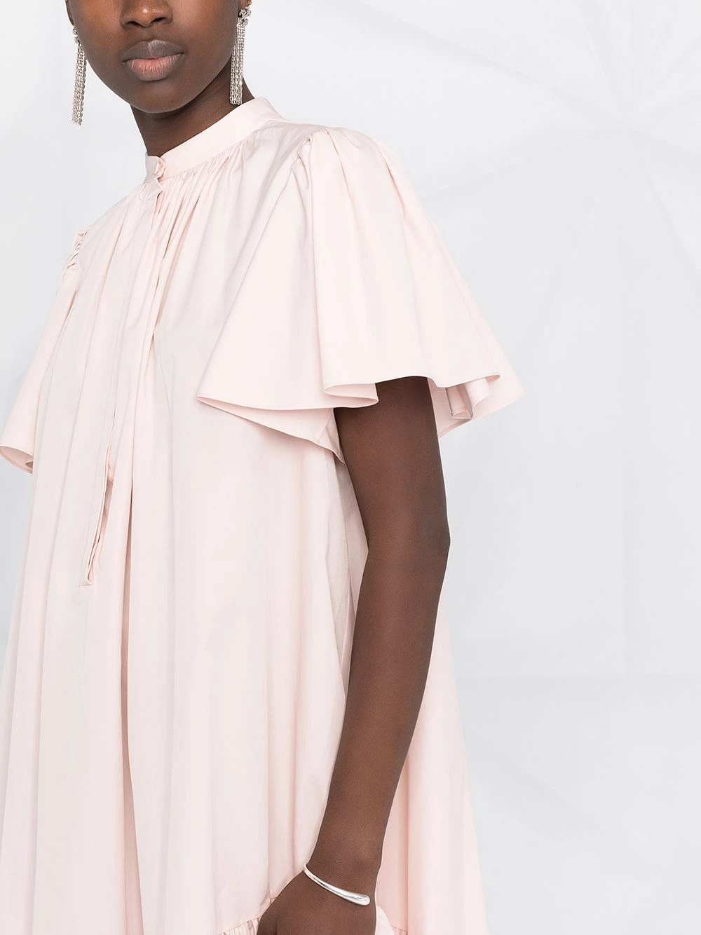 Cheap โ๏ธ Alexander McQueen Ruffle detail short sleeve ๐ dress โญ 3 Alexander McQueen ruffle-detail short-sleeve dress