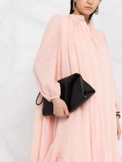 Alexander McQueen ruffle-hem long-sleeve dress