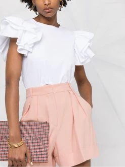 Alexander McQueen high-waisted shorts