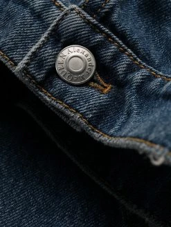 Alexander McQueen puff-sleeve denim dress