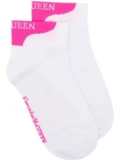Alexander McQueen logo-intarsia socks