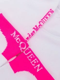 Alexander McQueen logo-intarsia socks