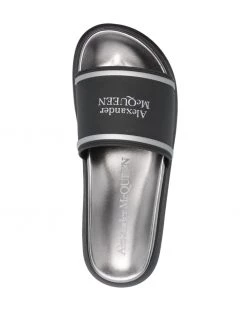 Coupon โจ Alexander McQueen Logo print slides ๐งจ 7 Alexander McQueen logo-print slides