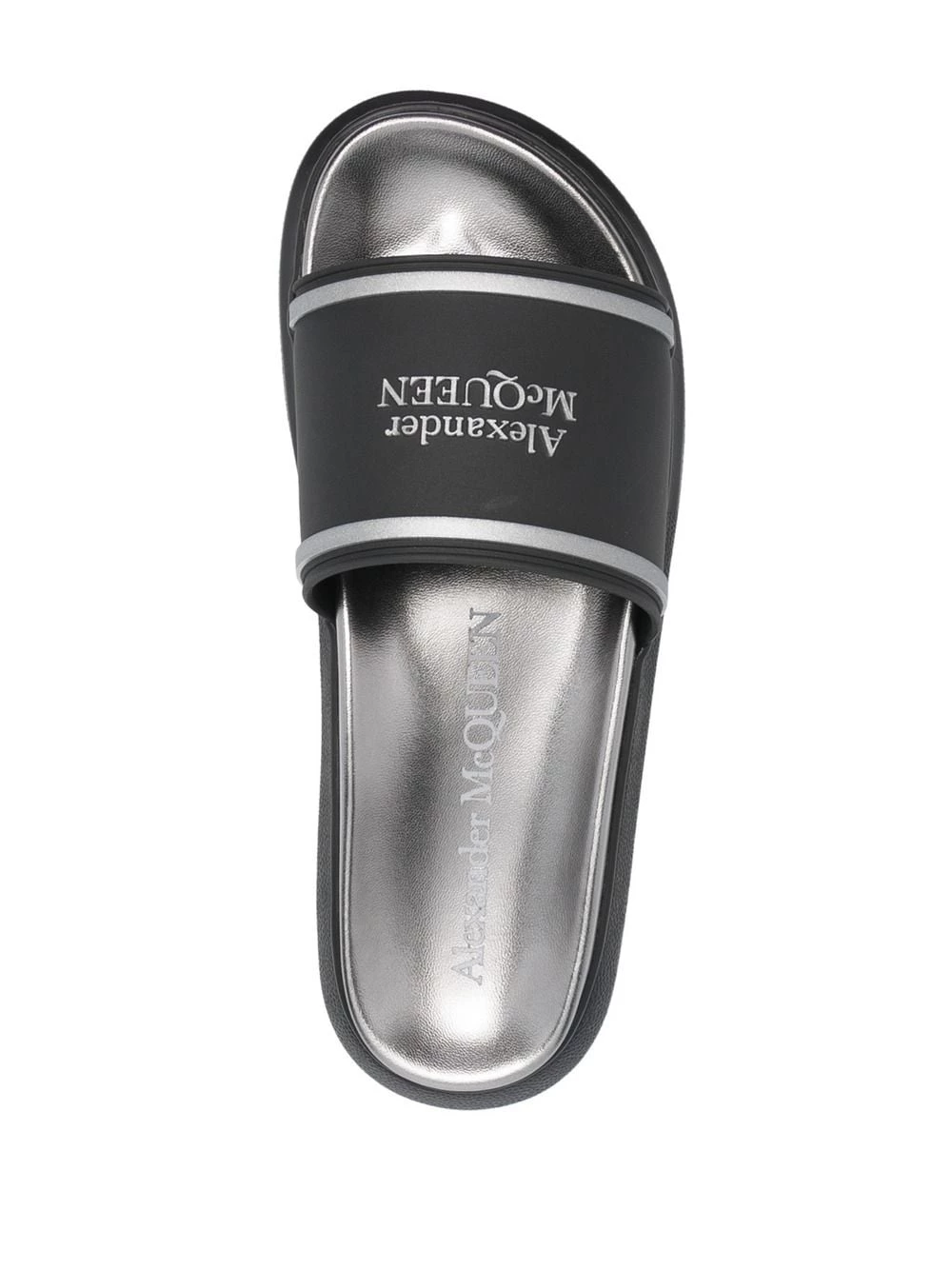 Coupon โจ Alexander McQueen Logo print slides ๐งจ 4 Alexander McQueen logo-print slides
