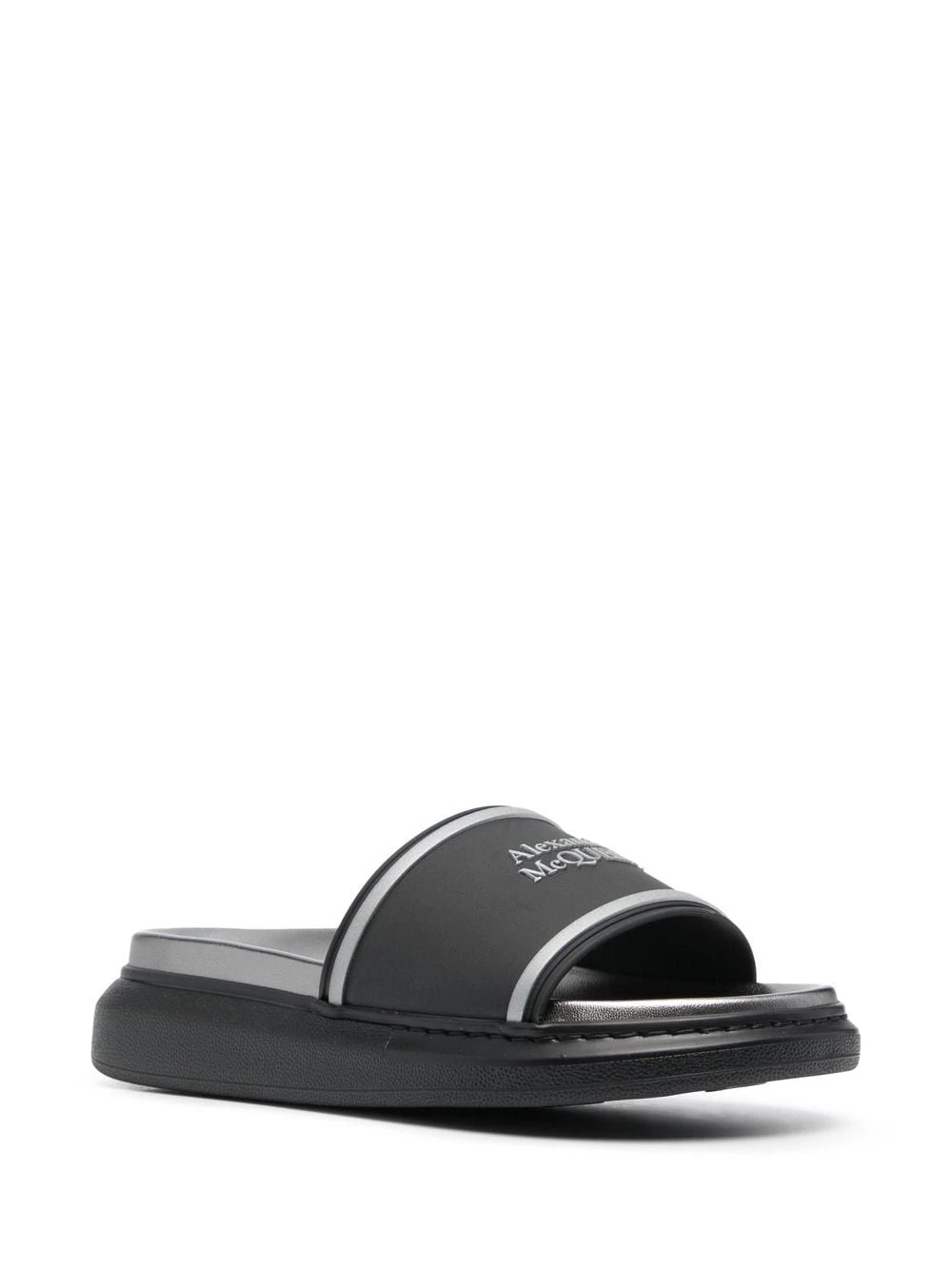 Coupon โจ Alexander McQueen Logo print slides ๐งจ 2 Alexander McQueen logo-print slides