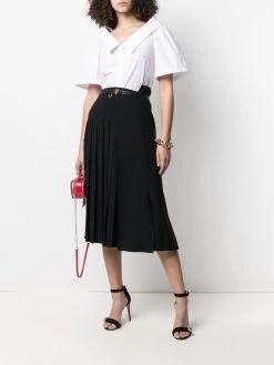 Alexander McQueen V-neck cotton blouse