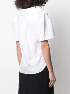 Alexander McQueen V-neck cotton blouse