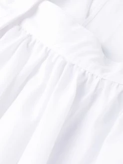 Alexander McQueen flared draped-back shirtdress