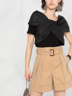 Best Sale ✔️ Alexander McQueen Paperbag waist turn up shorts ✨ 10 Alexander McQueen paperbag-waist turn-up shorts