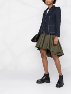 Alexander McQueen cotton-gabardine blazer