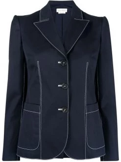 Alexander McQueen cotton-gabardine blazer