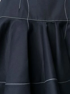 Alexander McQueen contrast-stitch ruffled skirt