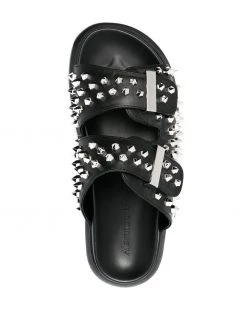 Alexander McQueen stud-embellished oversized-sole sandals