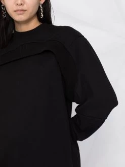 Alexander McQueen logo-embroidered sweatshirt dress