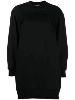 Alexander McQueen logo-embroidered sweatshirt dress