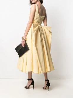 Alexander McQueen bow detail flared cocktail dress